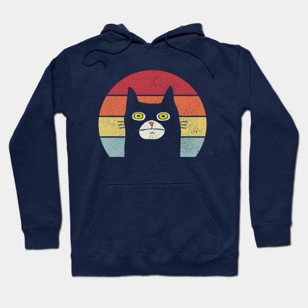 Funny Surprised Cat Face Hoodie by silentboy